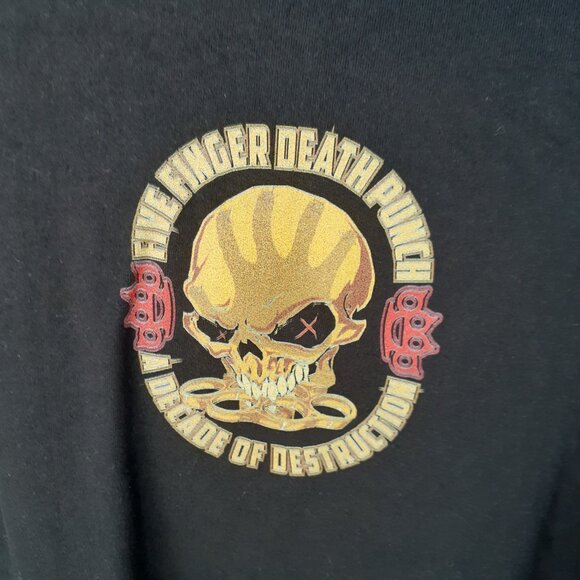 Five Finger Death Punch - Bonehead Cross - New Large Black Sweatshirt - Picture 4 of 7